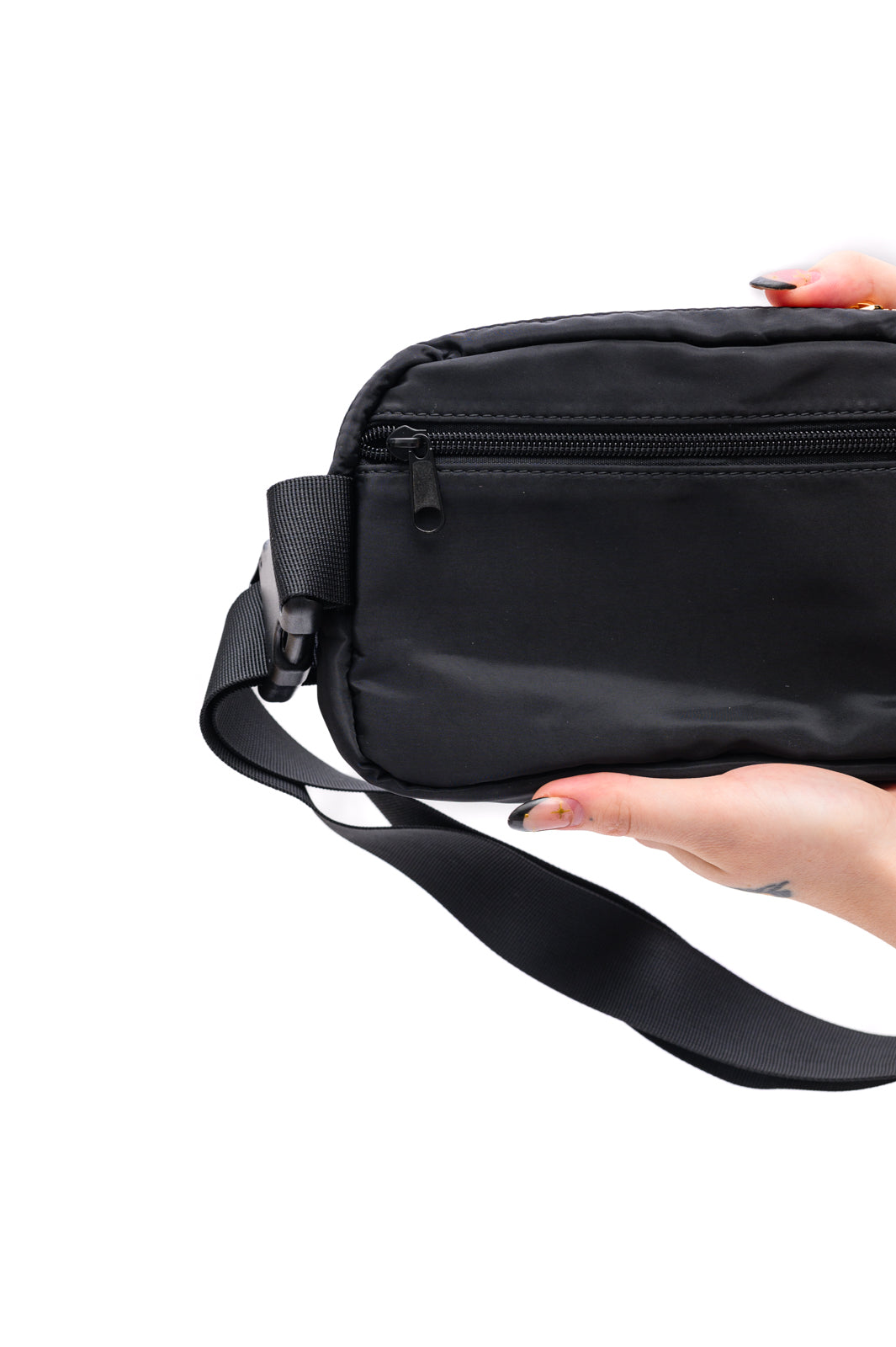 Core Nylon Belt Bag, Black