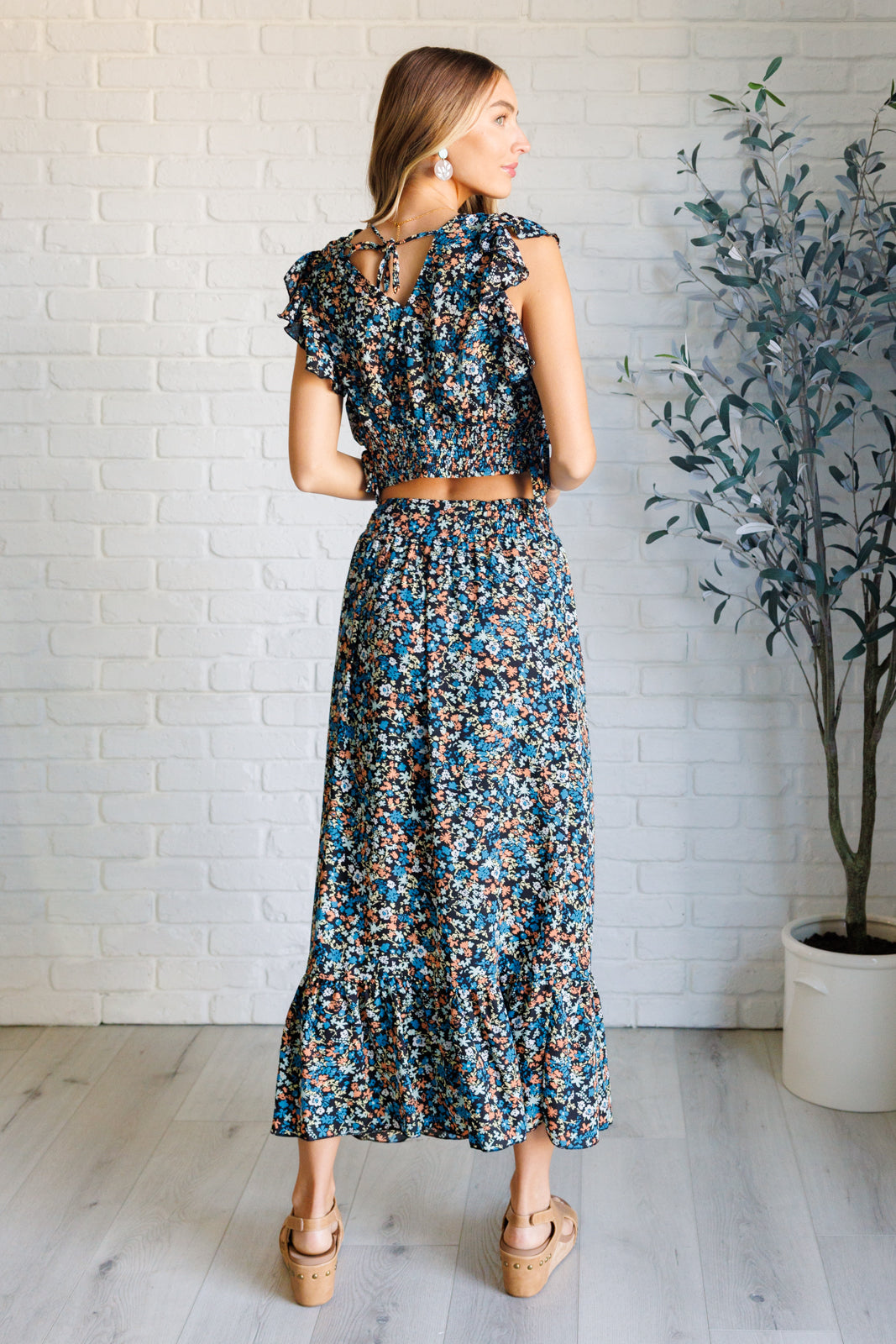 Del Mar Floral Two-Piece Dress Set