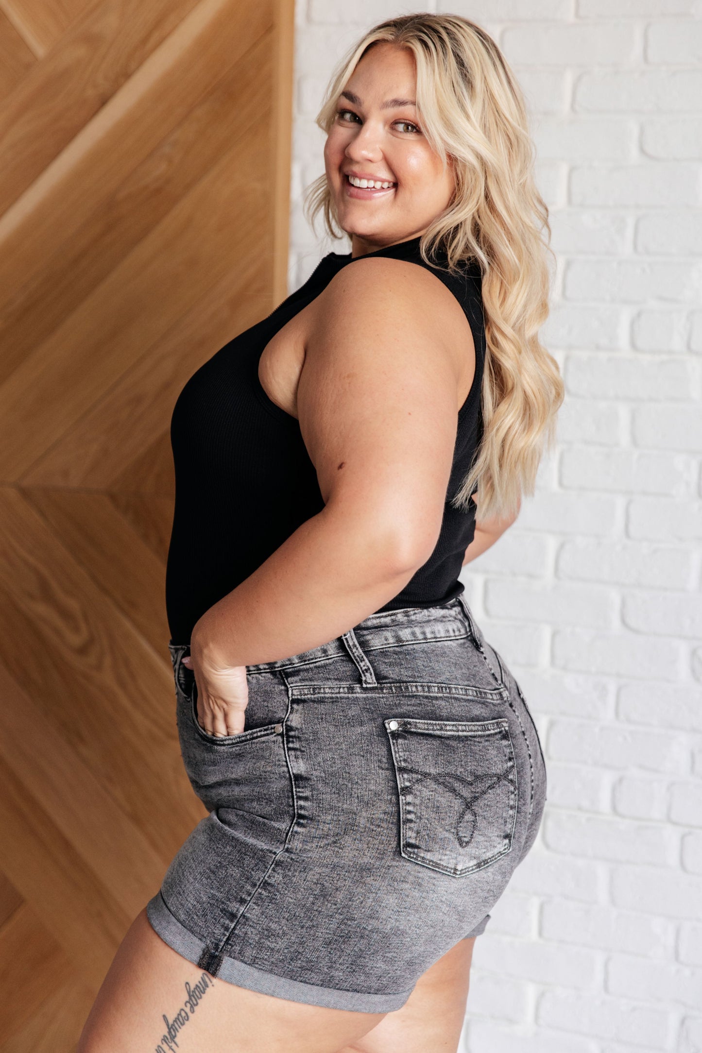 Siren Ribbed Zip Up Bodysuit