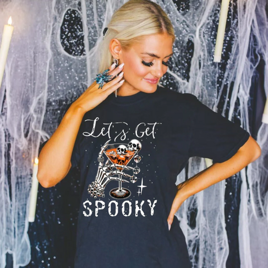 Let's Get Spooky Martini Tee