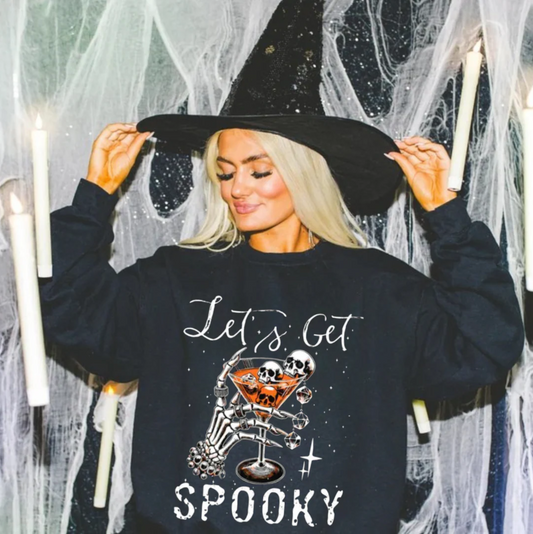 Let's Get Spooky Martini Sweatshirt