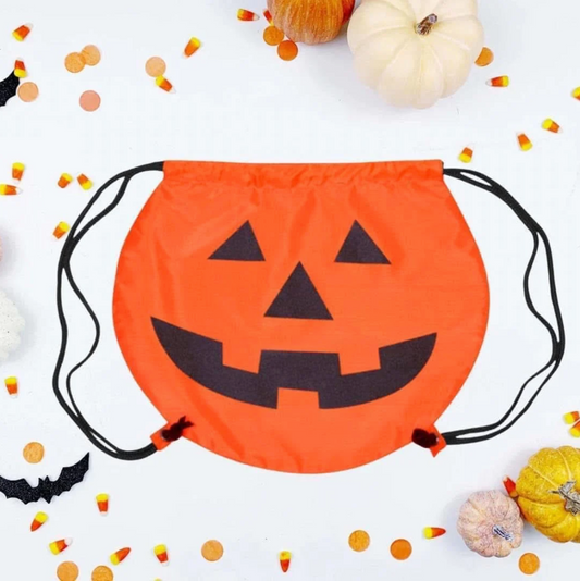 Jack-O-Lantern Pumpkin Cinch Bag