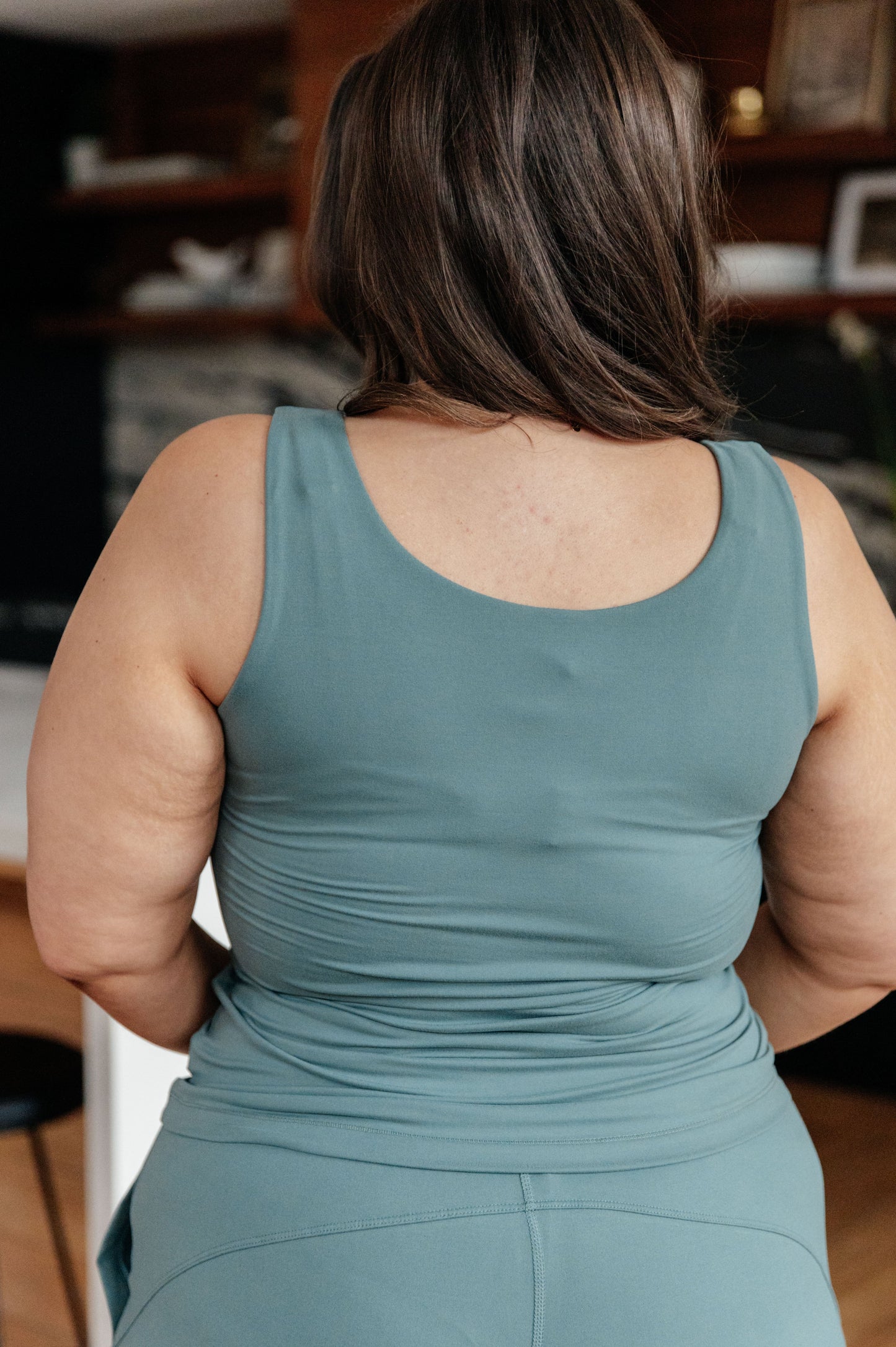 Casual But Cool Buttery Soft Tank Top, Tidewater Teal