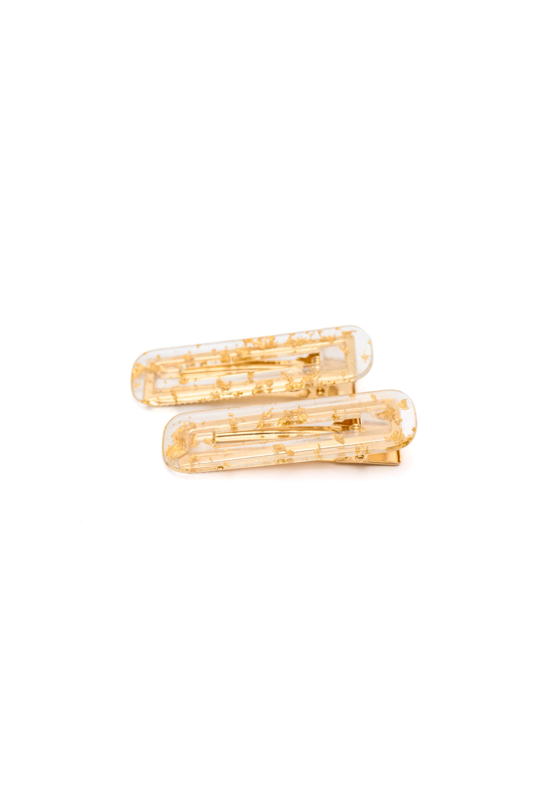 Gold Leaf Hair Clips, 2-Pack