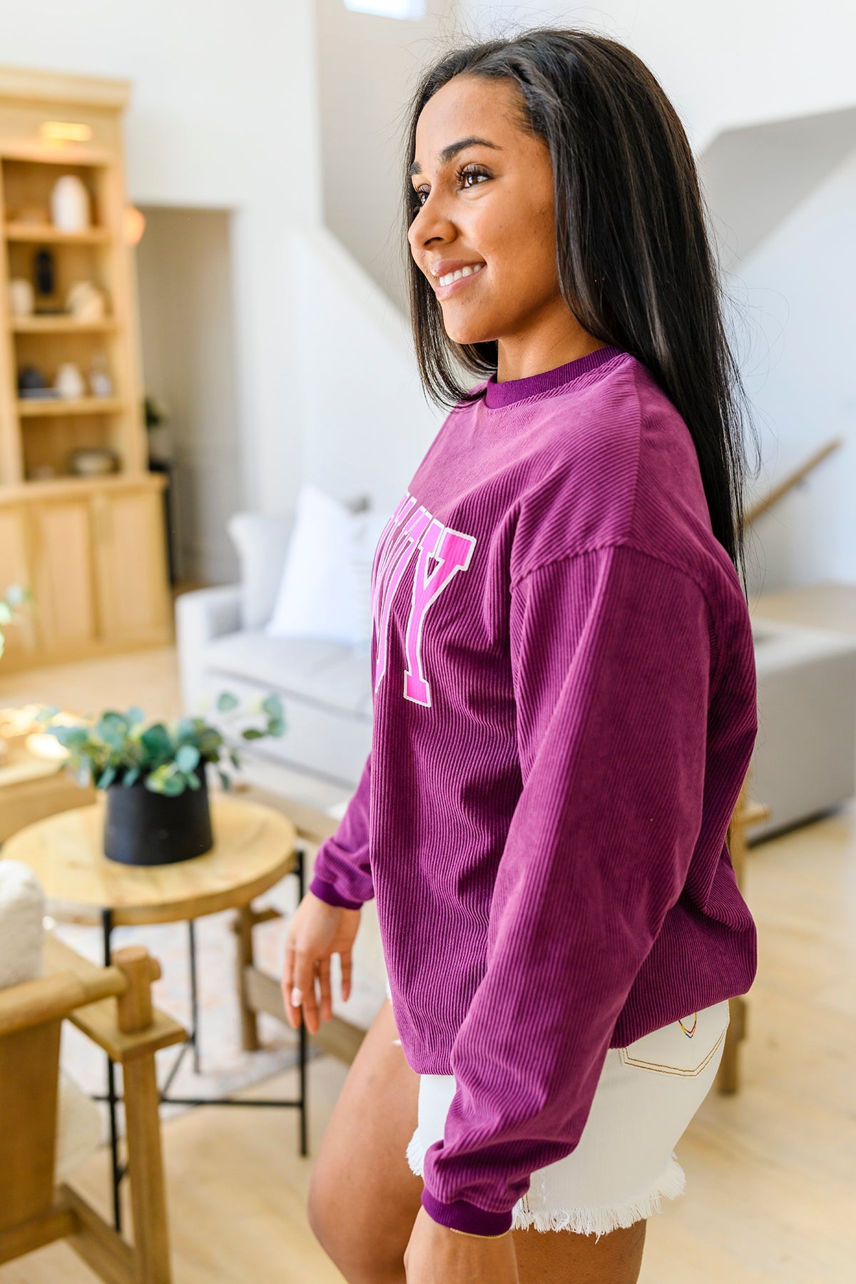 HOWDY Corded Pullover Sweatshirt