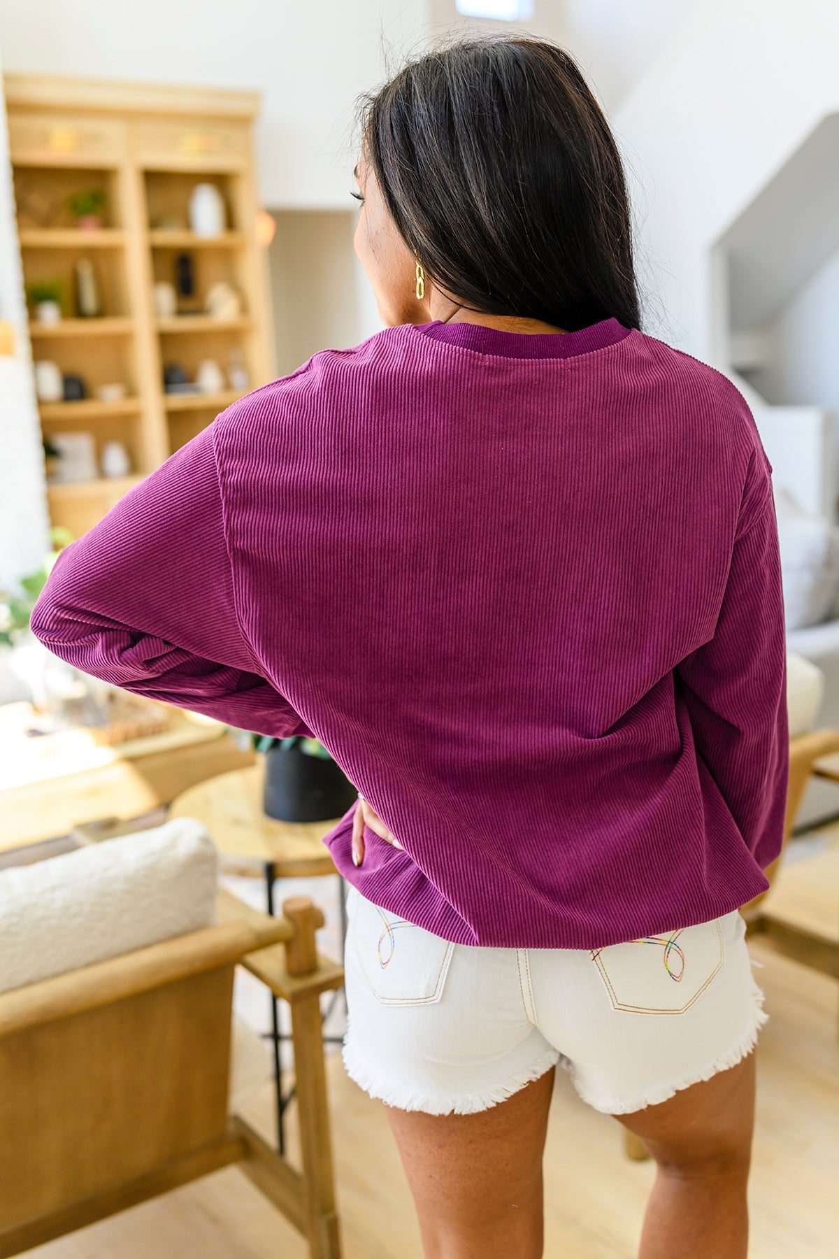 HOWDY Corded Pullover Sweatshirt