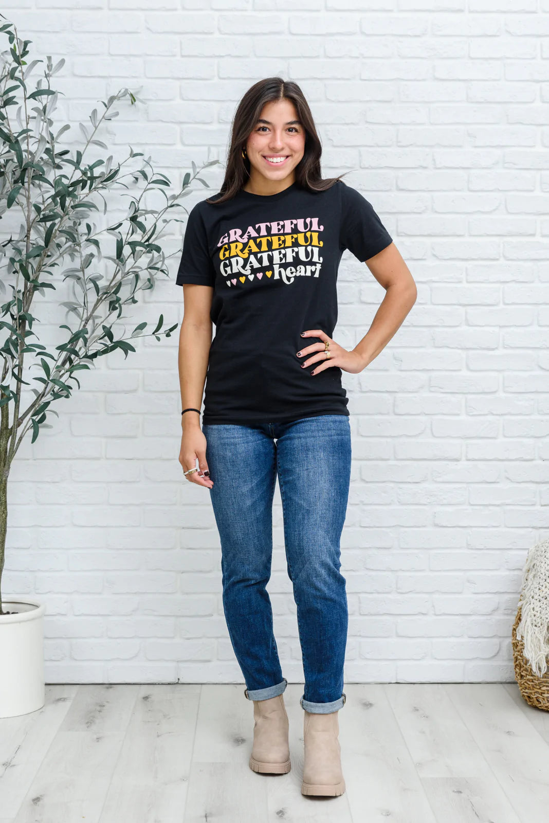 Grateful Heart Graphic Tee - SizeSmall