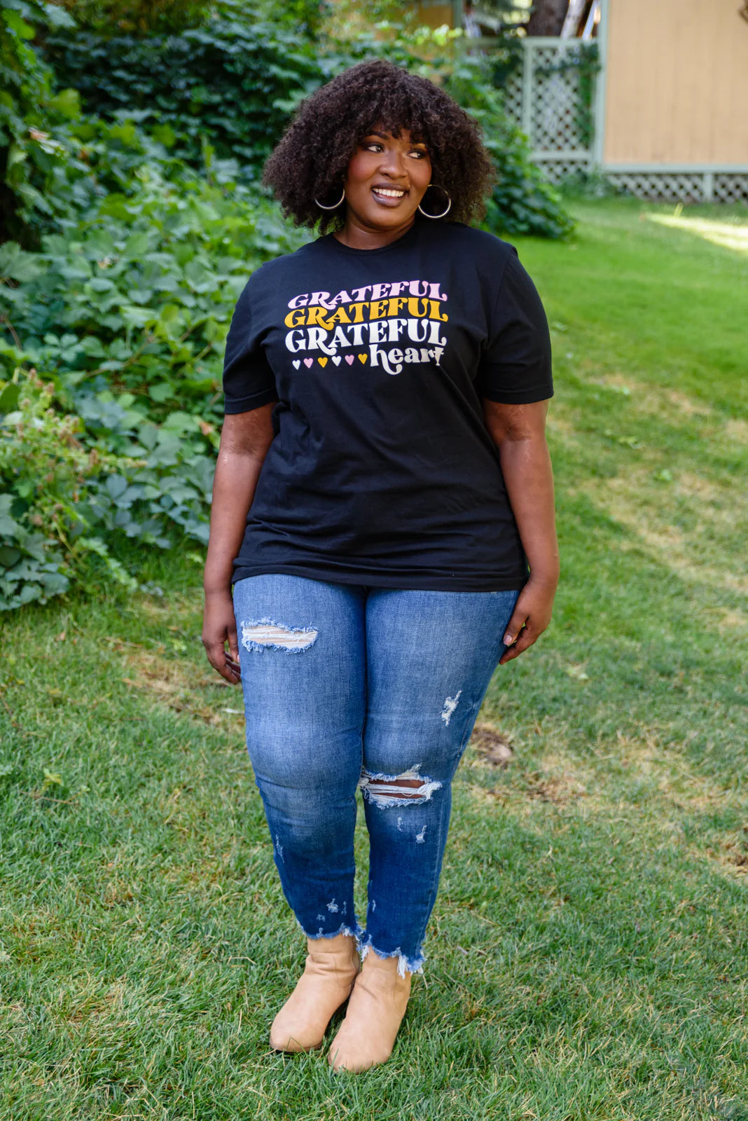 Grateful Heart Graphic Tee - SizeSmall