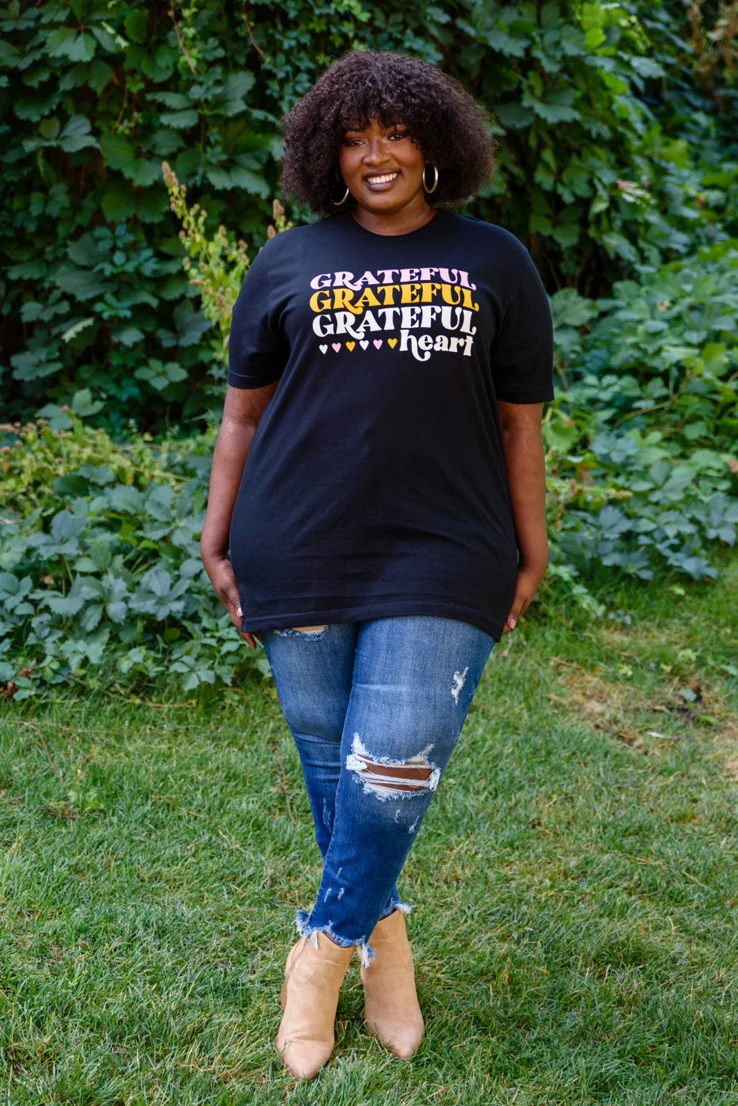 Grateful Heart Graphic Tee - SizeSmall