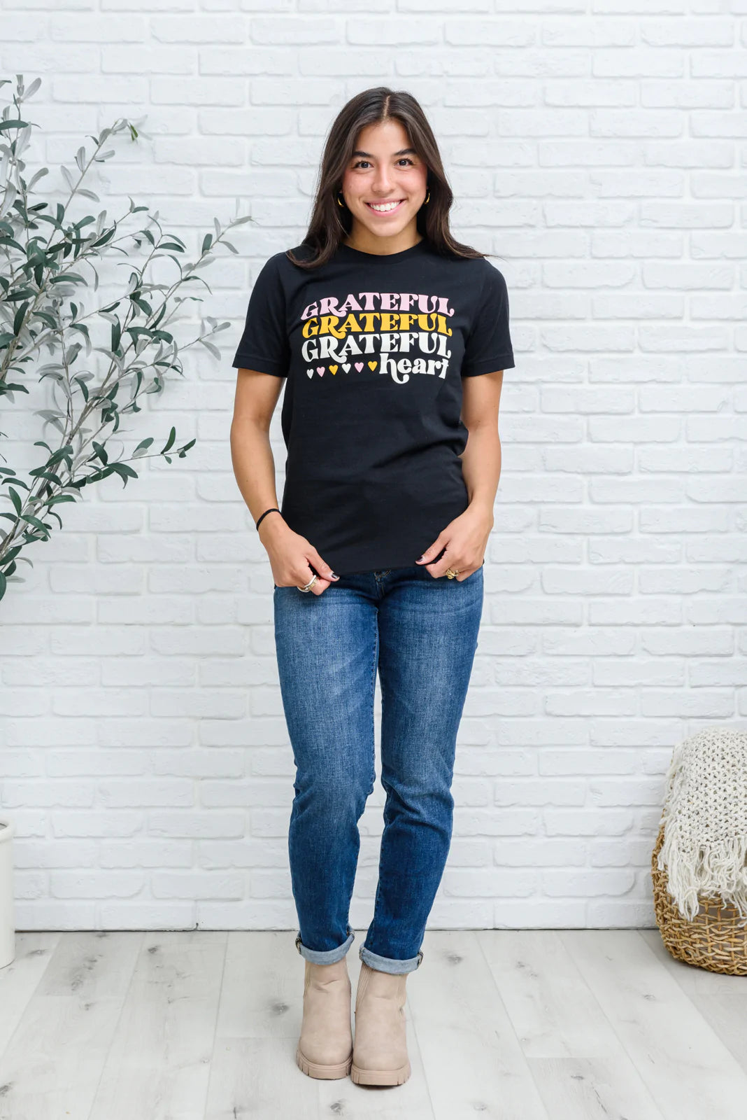 Grateful Heart Graphic Tee - SizeSmall