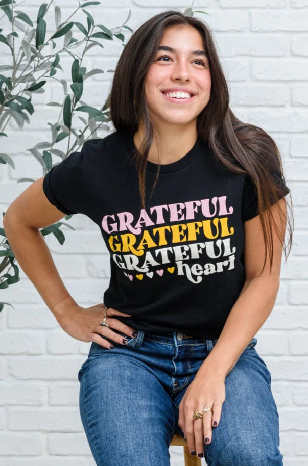 Grateful Heart Graphic Tee - SizeSmall