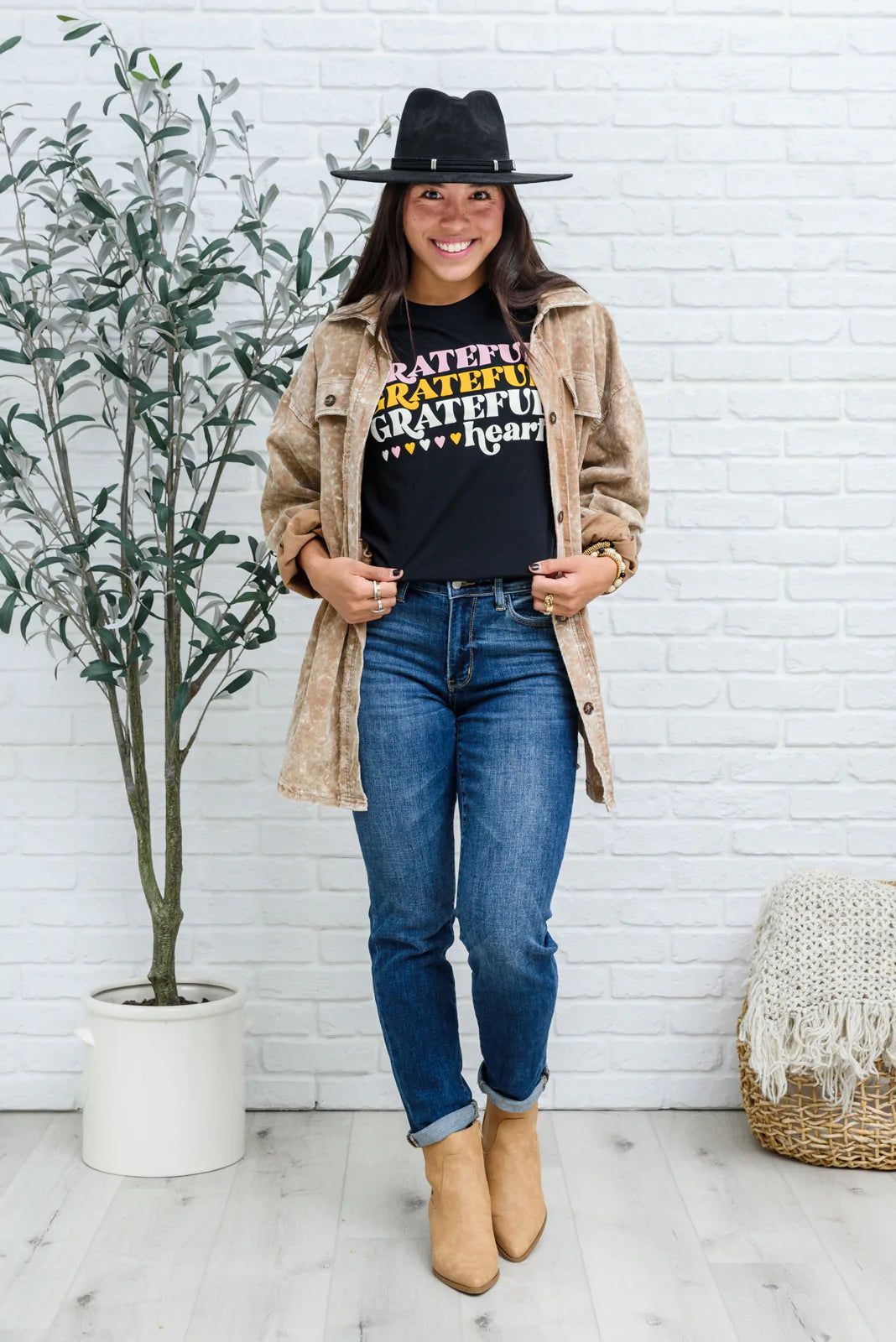 Grateful Heart Graphic Tee - SizeSmall