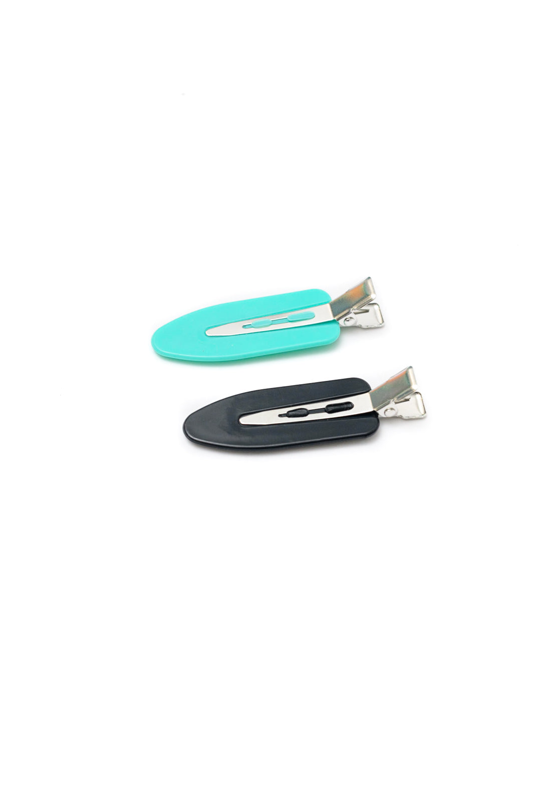 Black & Teal Hair Setting Clips, 8-Pack