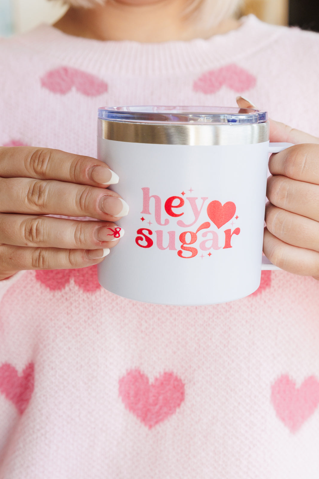 Hey Sugar 14oz Stainless Steel Travel Mug