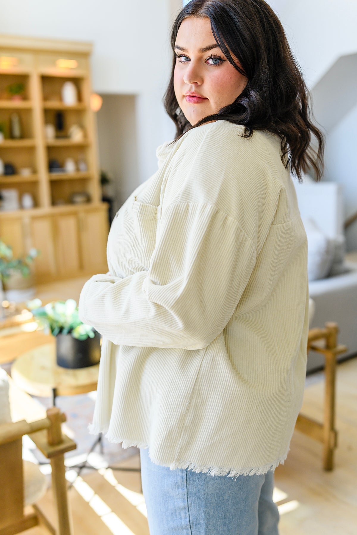 Invested In You Corduroy Shacket