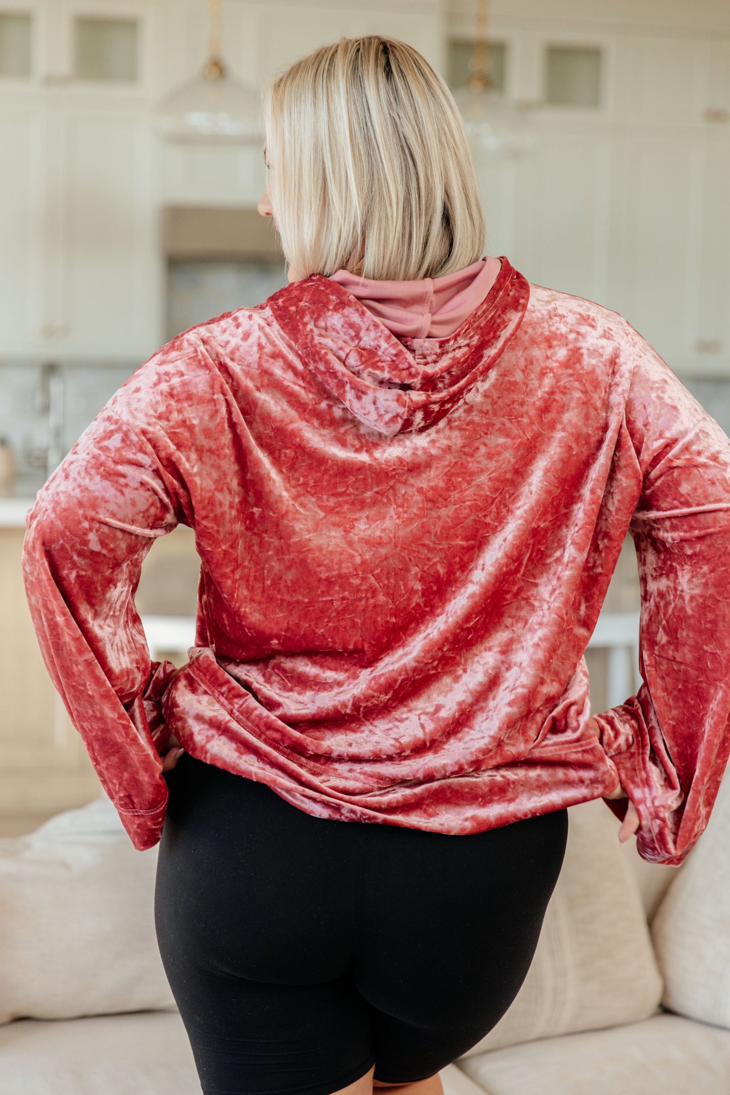 Jolt Of Energy Crushed Velvet Hoodie