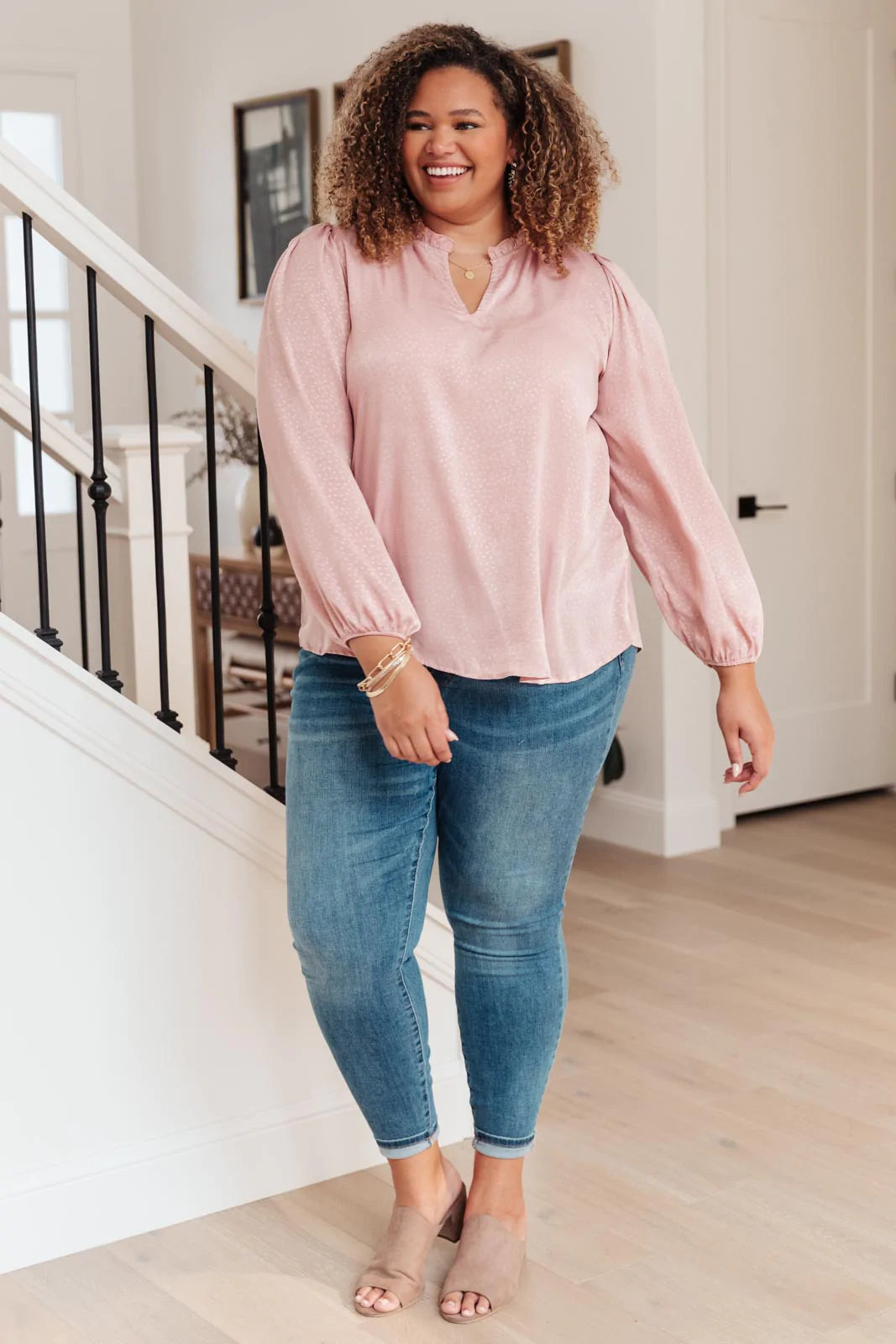 Pink Princess Long Sleeve Blouse
