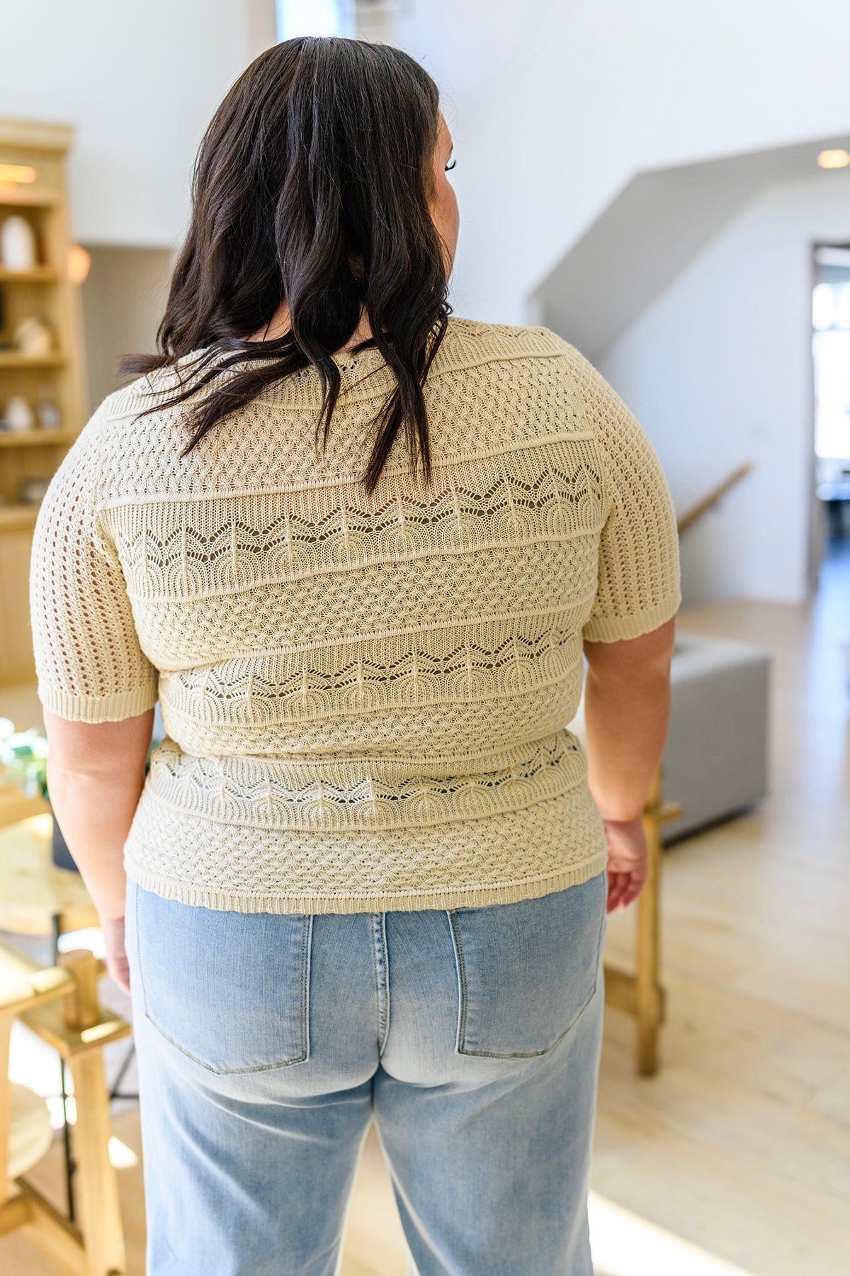 Thea Crochet Knit Top