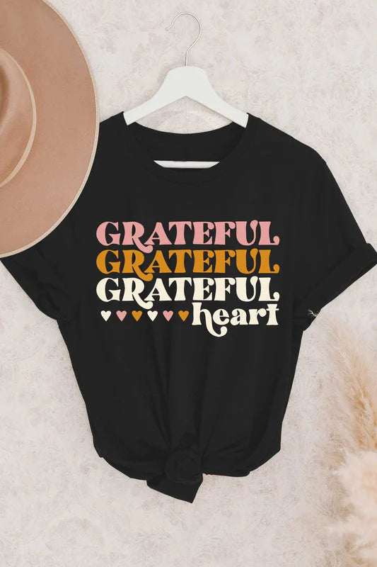 Grateful Heart Graphic Tee - SizeSmall