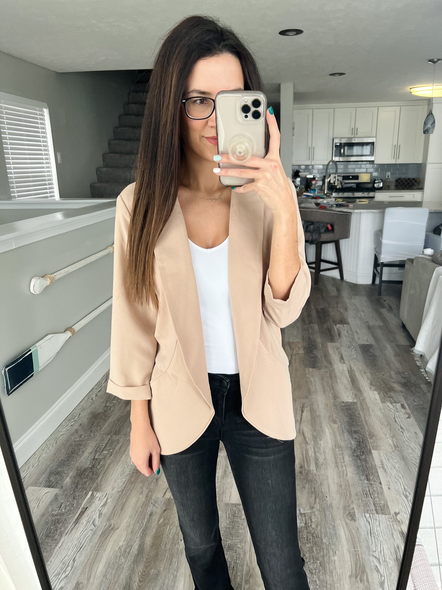 Cherish It All Open Front Blazer
