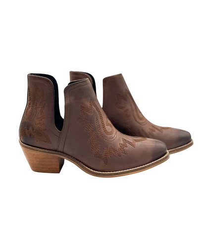 Naughty Monkey Western Kickin' Booties, Brown