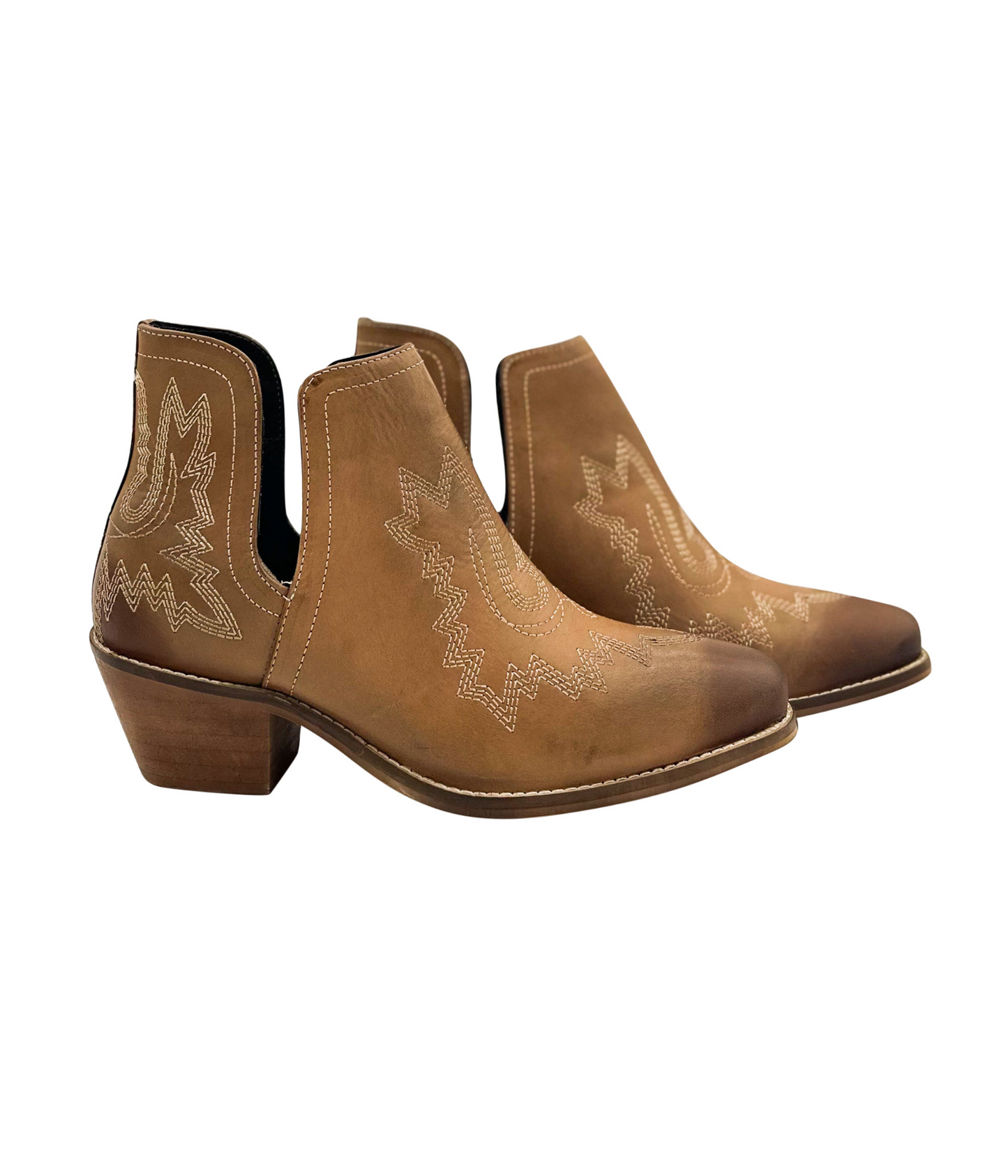 Naughty Monkey Western Kickin' Booties, Tan