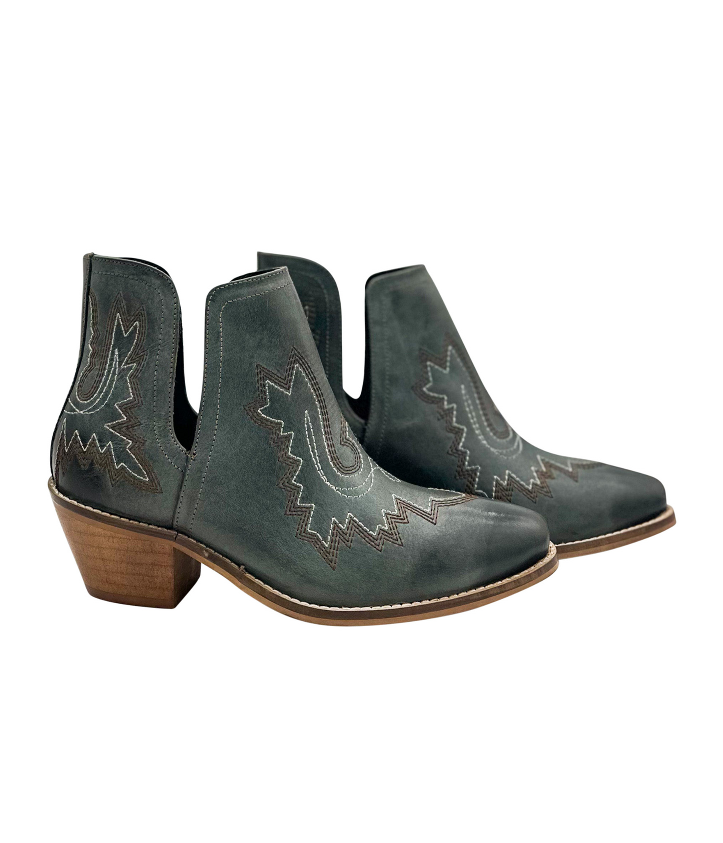 Naughty Monkey Western Kickin' Booties, Teal