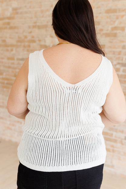 Shore Open Weave Sweater Tank Top
