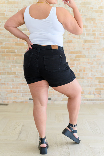 JUDY BLUE Bentli High Rise Side Tie Denim Skort