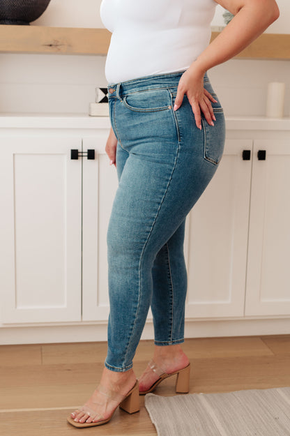 JUDY BLUE Bryant High Rise THERMAL Skinny Jeans