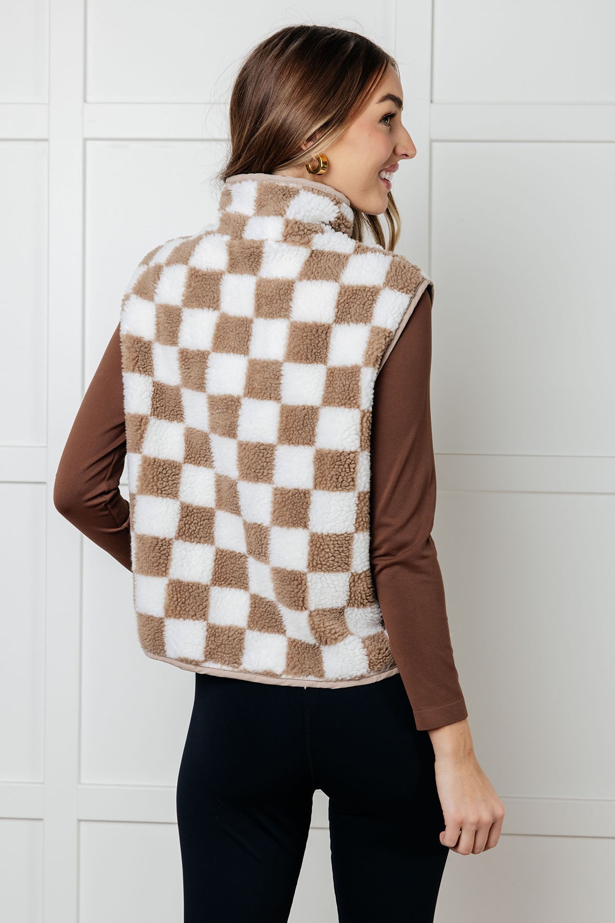Cabin Checkered Fleece Vest