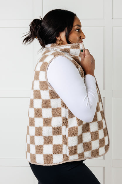 Cabin Checkered Fleece Vest