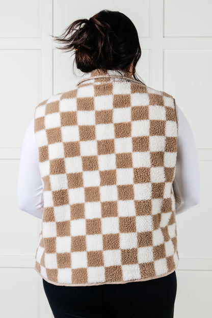 Cabin Checkered Fleece Vest