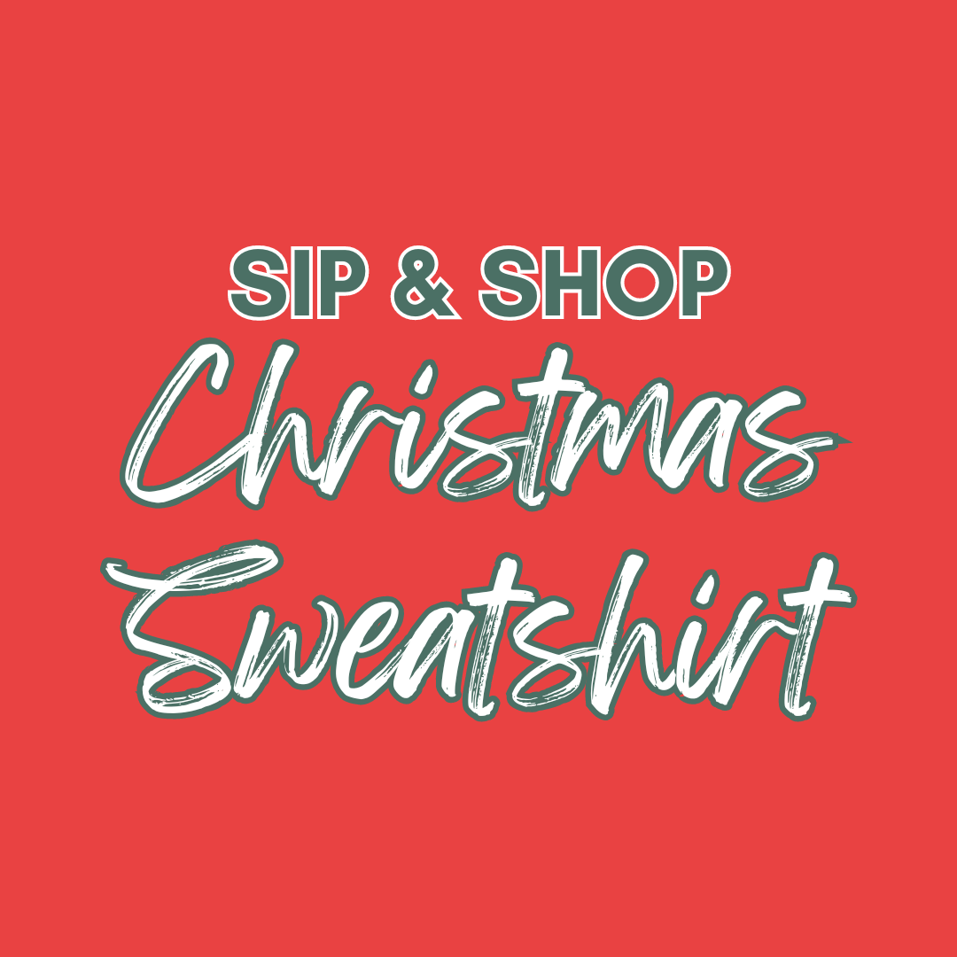 Sip & Shop Christmas Sweatshirt