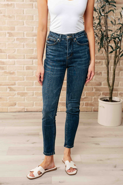 JUDY BLUE Cora High Rise Tummy Control Skinny Jeans