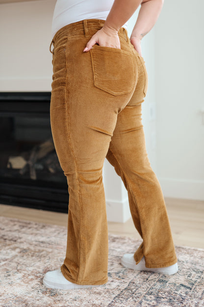 JUDY BLUE Camel Bootcut Corduroy Pants