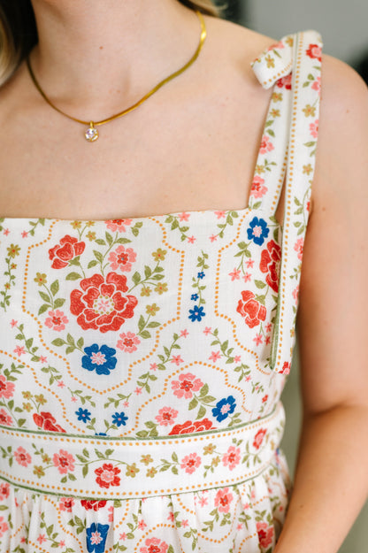 Country Crush Tie Strap Midi Dress