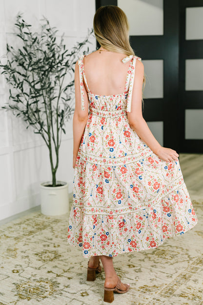 Country Crush Tie Strap Midi Dress