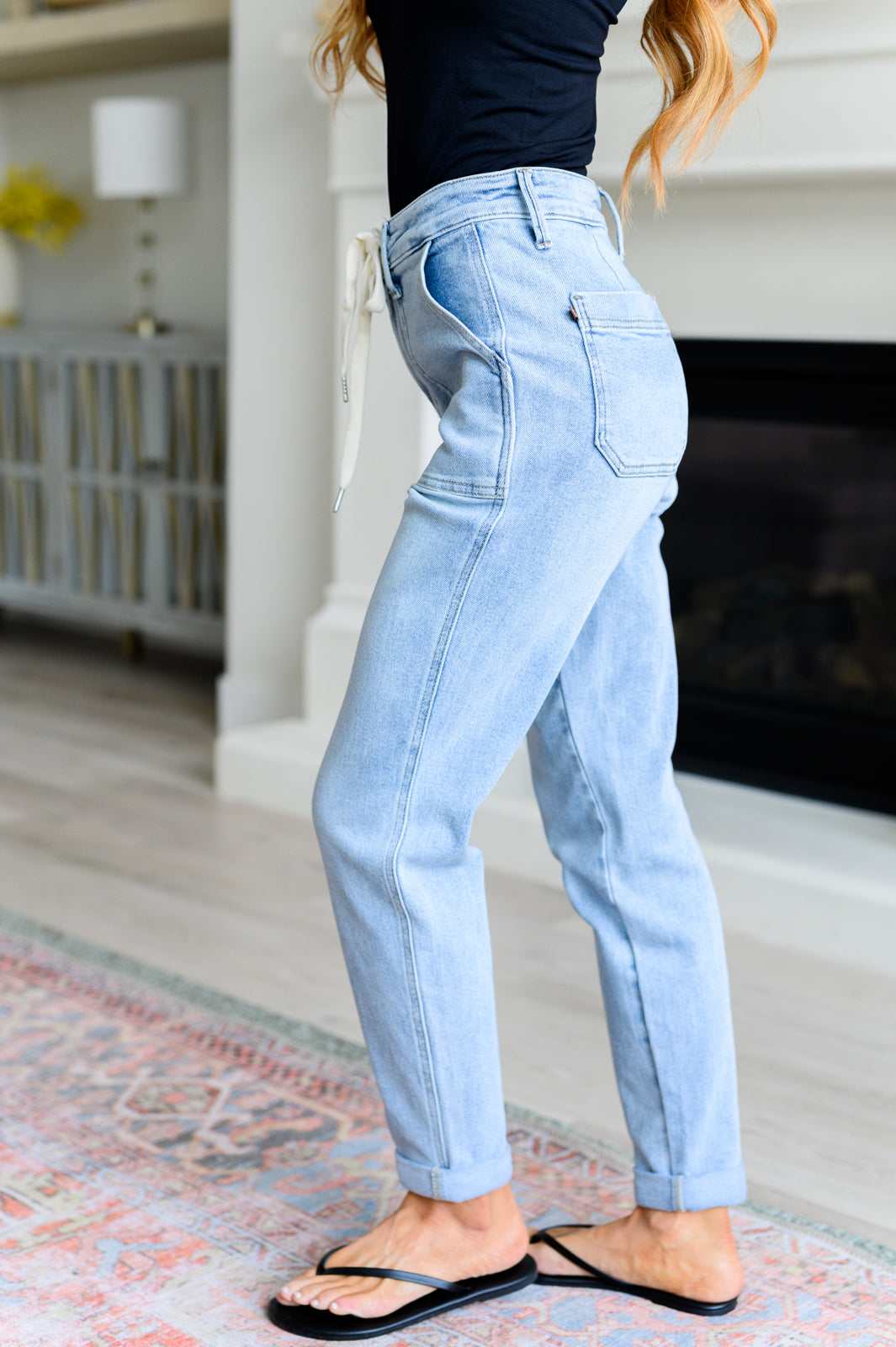 JUDY BLUE Cooper High Rise Vintage Denim Joggers