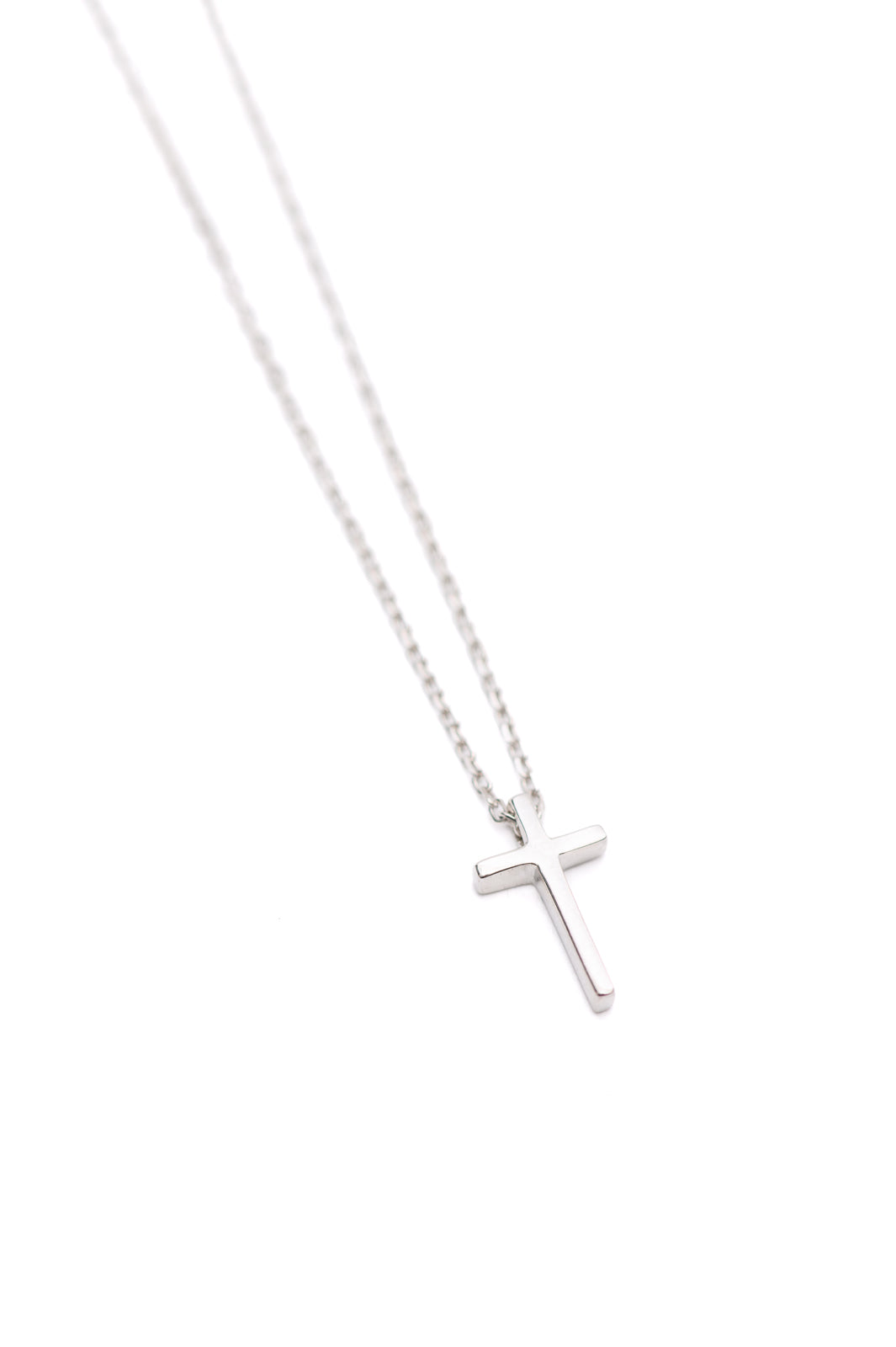 Sterling Silver Dainty Cross Necklace