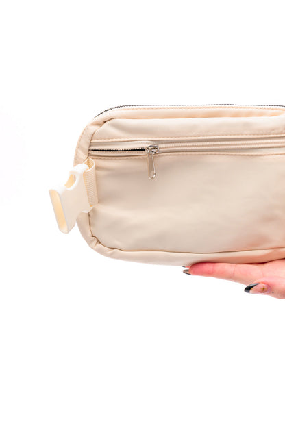 Core Nylon Belt Bag, Ivory