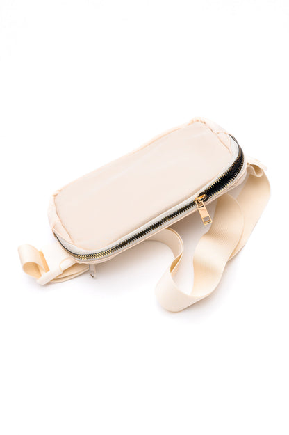 Core Nylon Belt Bag, Ivory