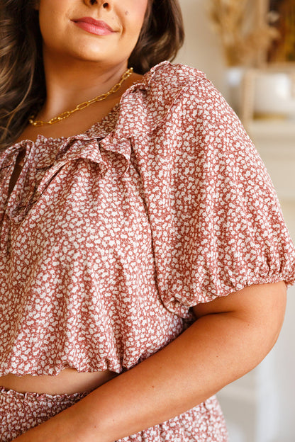 Golden Hour Crop Top, Rose