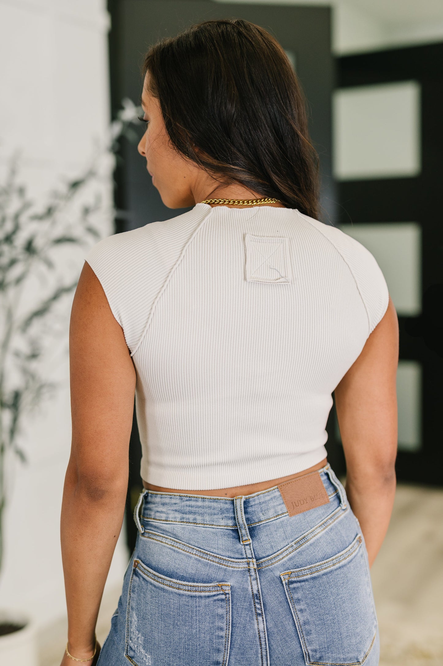 Heavenly Sand Beige Cap Sleeve Crop Top