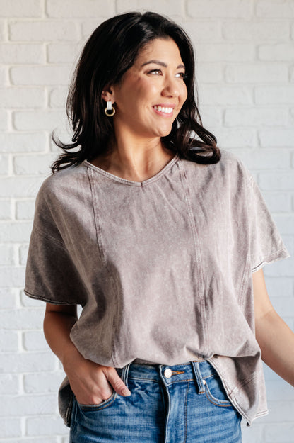 Drift Mineral Wash Boxy Tee