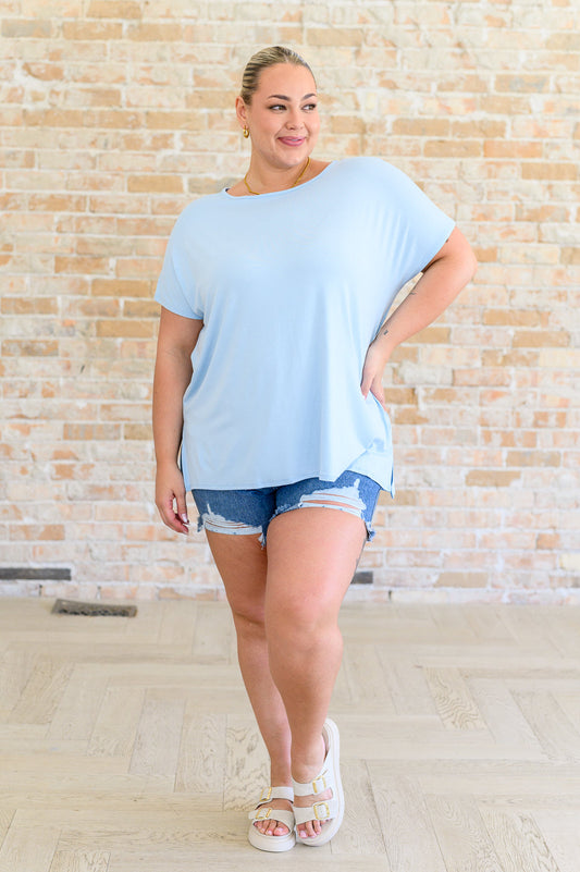 Sky Soft Jersey Side Slit Top