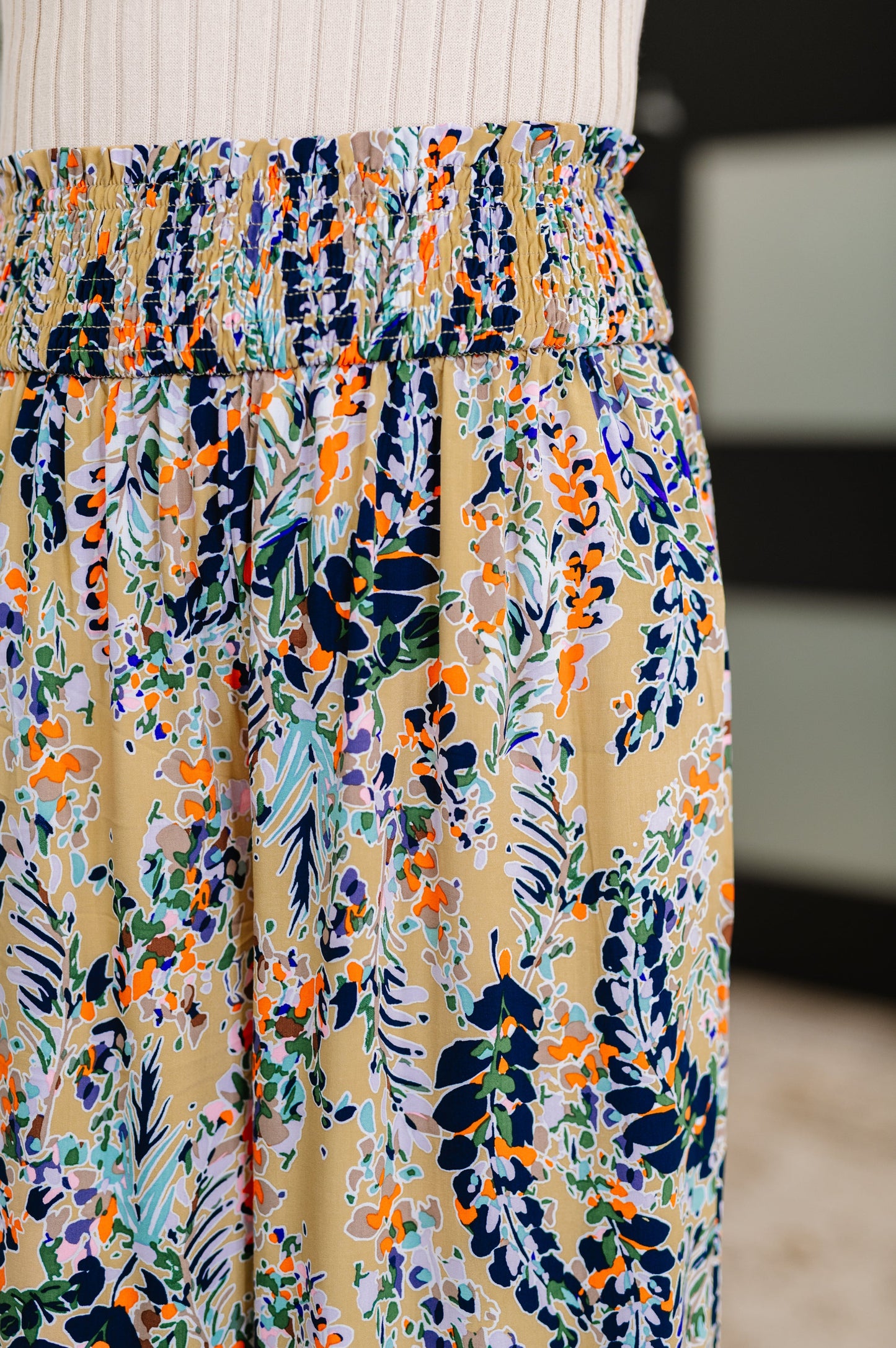 Zara Boho Pattern Wide Leg Pants
