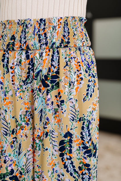 Zara Boho Pattern Wide Leg Pants