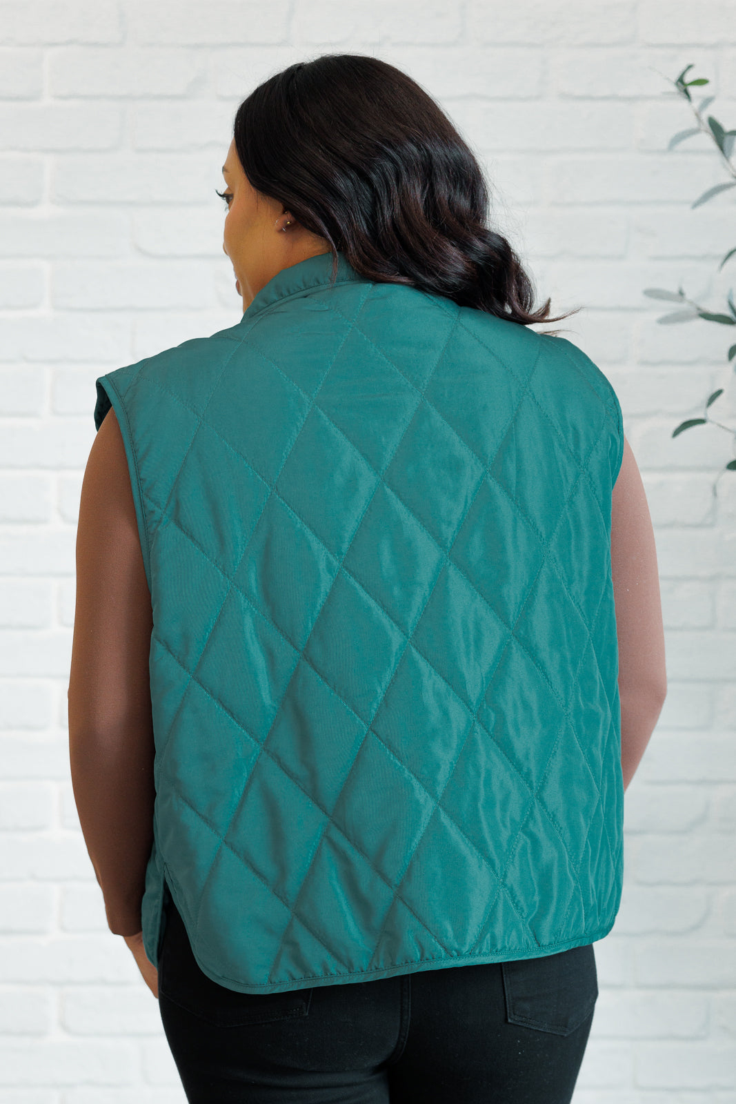 Layering Queen Quilted Puffer Vest, Hunter Green