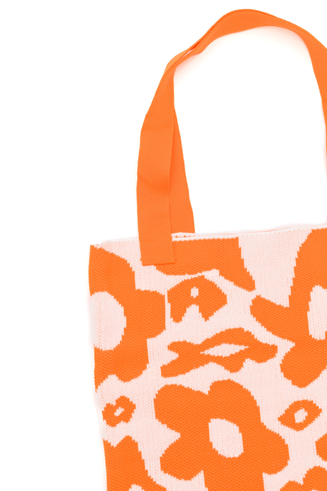 Lazy Daisy Knit Bag, Orange